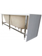 Acrylic free standing back-to-wall bathtub, model NOLA white 170x75x58 cm - 4